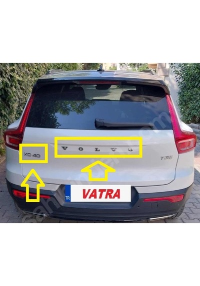 Xc40 1.5 T3 R-design 2019 Uyumlu Volvo Ve Xc40 Bagaj Yazısı Seti