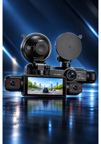 Castu Ck05 4 Kameralı Araç Kamerası 3.16 Ips Ekran Hd Ultra 1080p Wifi Li Kayıt Cihazı