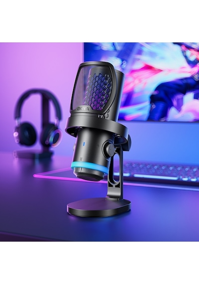 Boya Castmic G40b Rgb Aydınlatmalı Gürültü Engellemeli Usb Mikrofon Ve Boom Arm Set