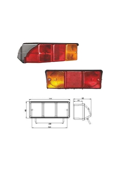 Süper 240 Plus Stop Sinyal Lambası Sol - 201005-lh