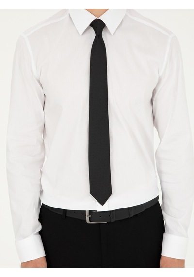 Cacharel Beyaz Slim Fit Pamuk Karışımlı Klasik Gömlek 15841036