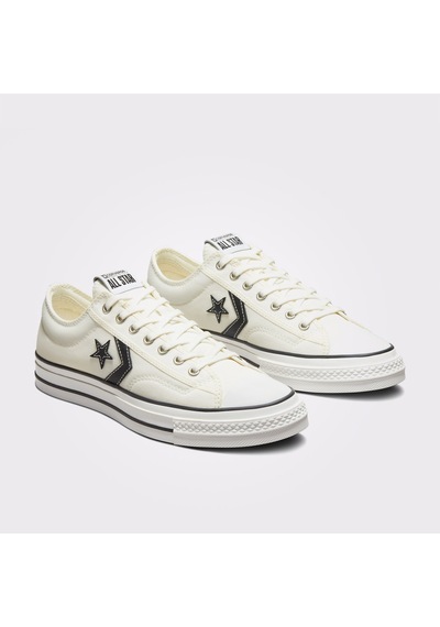 Converse Star Player 76 Premium Canvas Unisex Beyaz Sneaker Krem