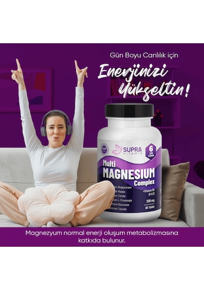 Supra Vitamin Multi Magnezyum Kompleks 60 Tablet