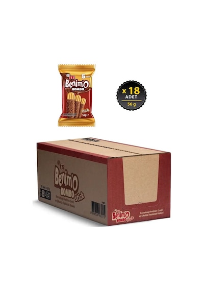 Eti Benimo Kombo Stick Bisküvi 56 Gr 18 Adet