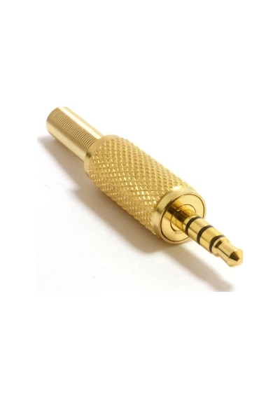 Stereo Jack - 3.5 Mm - Erkek - Trrs - Gold