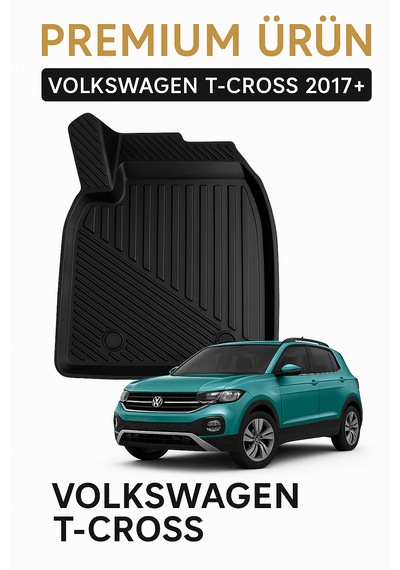 Volkswagen T-cross 2017+ Uyumlu 3d Havuzlu Oto Paspas Premium