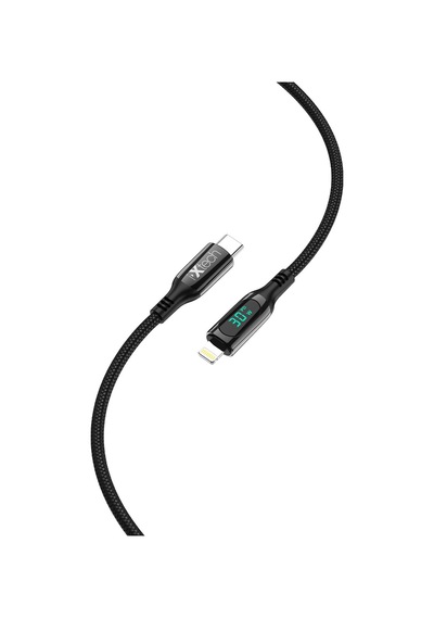 Ixtech Type-c Ix-uc019 Pd 30w Type-c To Lightning Dijital Göstergeli Şarj Ve Data Kablosu