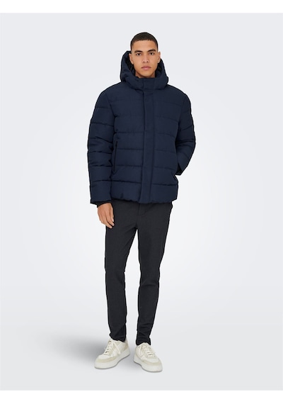 Only & Sons Onscayson Puffa Otw Noos Erkek Mavi Mont - 22019598 Mavi