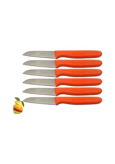 Sürmene Sürbisa 061007 Meyve Bıçağı 6 Lı Set Turuncu