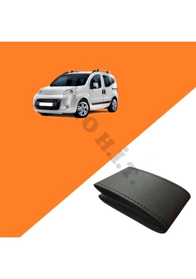Fiat Fiorino Düz Direksiyon Uyumlu Deri Direksiyon Kılıfı Kaliteli Dikmeli Siyah
