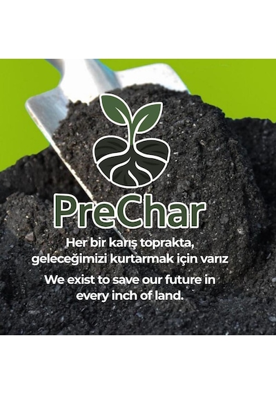 Prechar Meşe Odunu Bazlı Karbon Toprak Düzenleyici 5l Biochar 6mm Ve Üstü 5 Lt