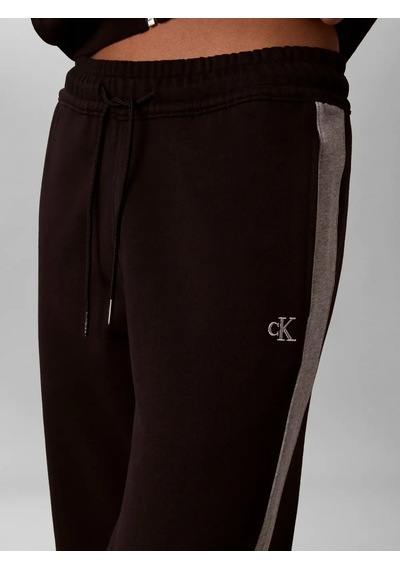 Calvin Klein Monogram Terry Color, Ub1 Siyah Kadın Eşofman Altı