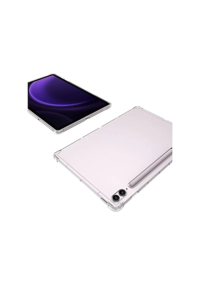 Samsung Galaxy Tab S10+ Plus 12.4 Inç Tablet Uyumlu Silikon Kılıf Şeffaf Köşe Korumalı Sm-x820 Kılıf