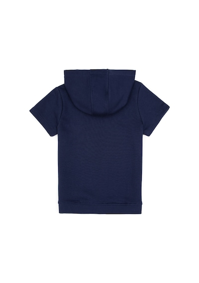 U.S. Polo Assn. Erkek Çocuk Lacivert Kısa Kollu Kapüşonlu Sweatshirt 50325170-VR033