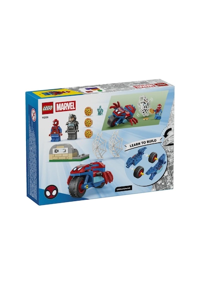 Lego Super Heroes 11206 Spidey On His Motorcycle Vs. Rhino