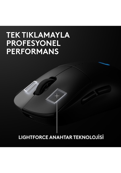 Logitech G Pro 2 Lıghtspeed Hero 2 32k Dpı Sensör Pc/mac İçin Kablosuz Oyuncu Mouse, Siyah 910-007296