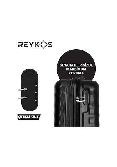 Reykos Rey-Way Siyah Kabin Boy Valiz