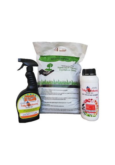 5 KG Toz + 750 ML Çiçek Coşturan + 1 L Sıvı Solucan Gübresi