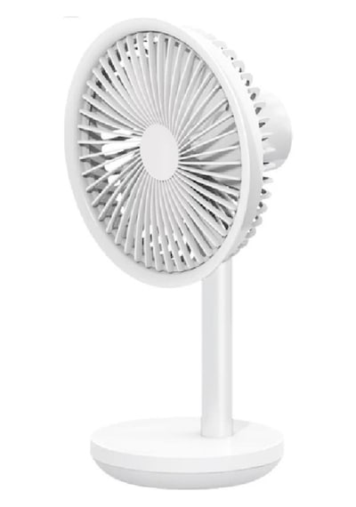 Xiaomi Vantilatör Usb Şarj Masaüstü Şarjlı Otomatik Döner Başlıklı Vantilatör Elektrik Fan Beyaz