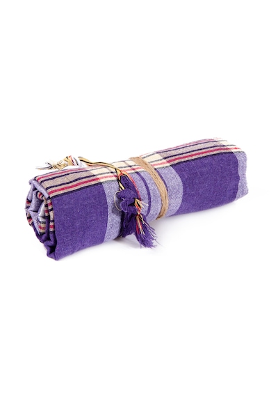 Premium Klasik Hamam Peştemali 2 Li Set %100 Pamuk Spa & Gelin Hamamı 250 Gr Mor