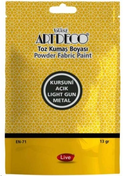 Artdeco Toz Kumaş Boyası Kurşuni Açık 13 G