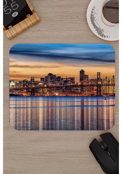 San Francisco Kaliforniya Abd 2 V2 22x18 Gaming Kauçuk Kaymaz Taban Mouse Pad Fare Altlığı