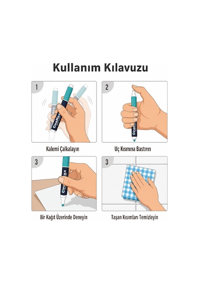 Beyaz Derz Kalemi Suya Dayanıklı Derz Boyama Kalemi Fayans Banyo Mutfak Seramik Yenileyici
