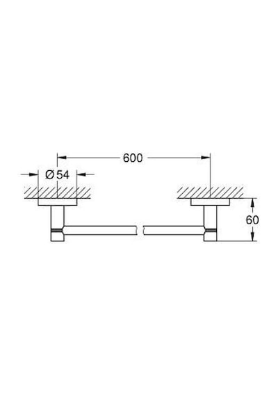 Grohe Essentials Havluluk - 1022512430 Siyah
