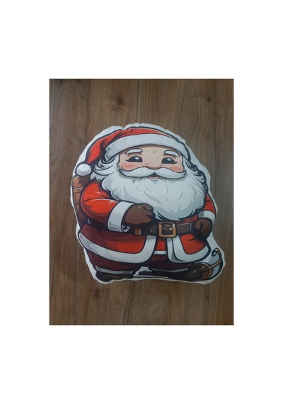 Ow Bag Yılbaşı Temalı Noel Baba Desenli Şekilli Tasarım Chibi Karakter Yastık