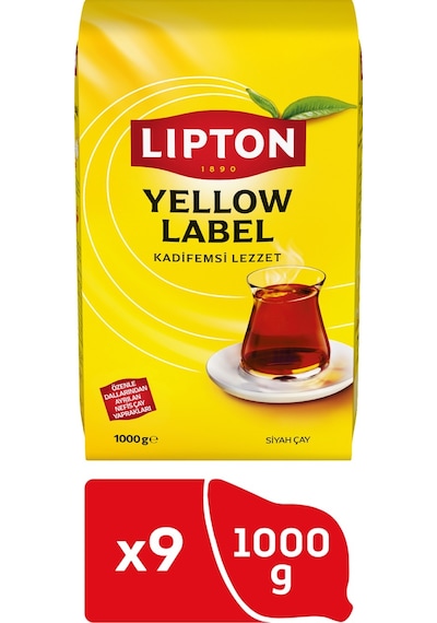 Lipton Yellow Label Siyah Dökme Çay 9 x 1 KG