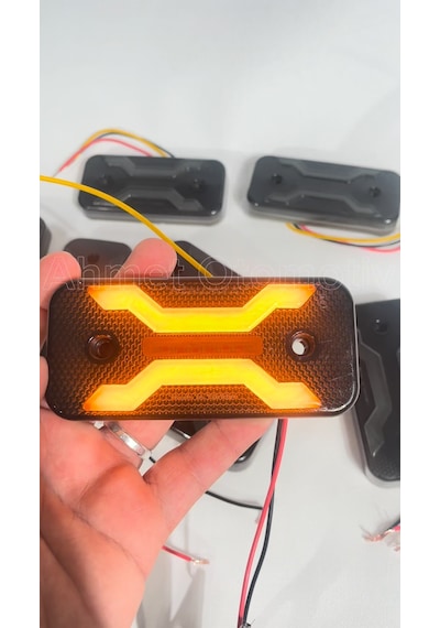 Ahmet Otomotiv Füme Dark Model Sarı-turuncu Led Lamba