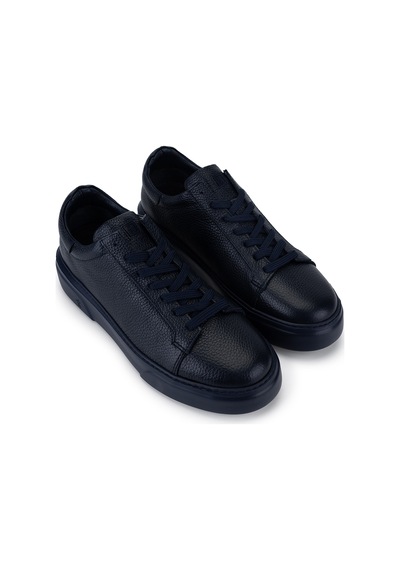 Tamer Tanca Erkek Hakiki Deri Lacivert Taban Sneakers & Spor Ayakkabı 1212 2501 Erk Ayk Y26 Lacı Tbn/lacı Fltr