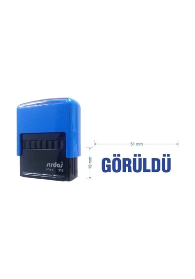 "görüldü" Yazılı Kaşe