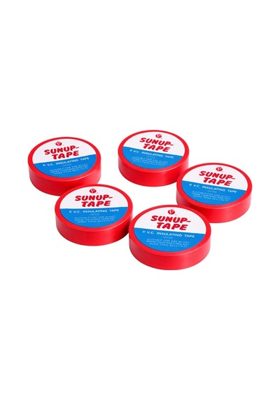 Sn-27920 Kırmızı 0.13x18mm İzole Pvc Elektrik Yalıtım Bant 5 Li Paket 1 Adet
