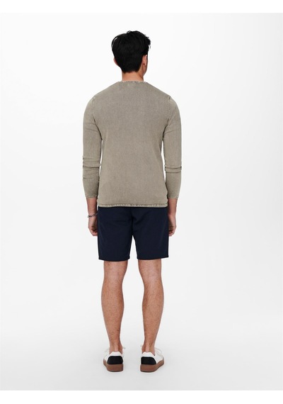Only & Sons Onsgarson 12 Wash Crew Knıt Noos Erkek Gri Kazak - 22006806