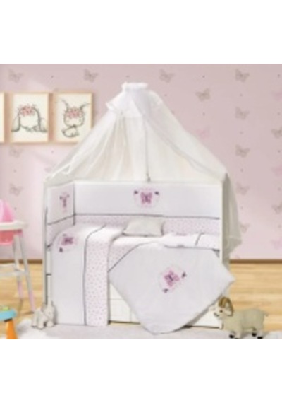 Tofin Bebek Uyku Seti Puanlı Kelebek 70x130 Pembe