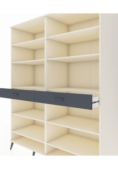 Kronos Gardrop 10 Raflı 2 Çekmeceli 176x59x221 Aytaşı-aytaşı/antrasit Aytaşı/antrasit Kronos Gardrop 10 Raflı 2 Çekmeceli 176x59x221 Aytaşı-aytaşı/antrasit Aytaşı/antrasit