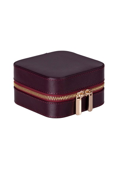 Amanda Burgundy Bloom Medium Gerçek Deri Takı Çantası Bordo