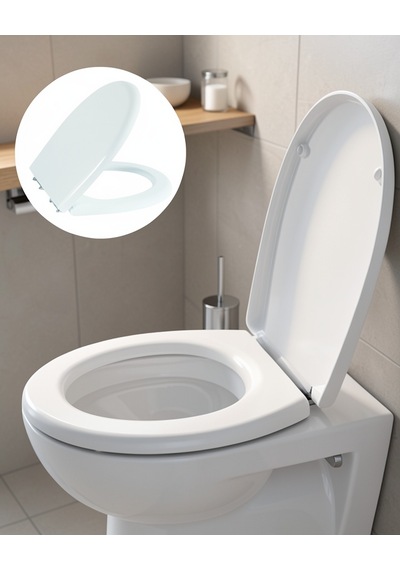 Klozet Kapağı Universal Uyumlu Uczzzklozetkapağı-5 Beyaz