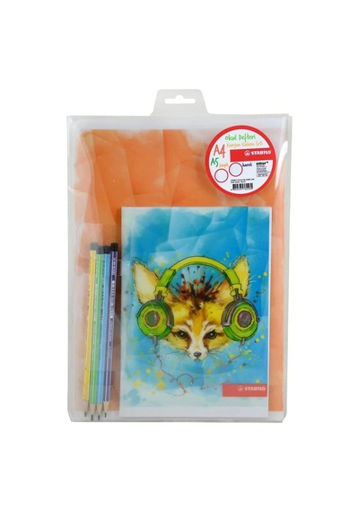 2 Adet Plastik Kapak Defter Ve 4 Adet Kurşun Kalem 1 Adet A5 40 Yp Çizgili 1 Adet A4 40 Yp Kareli 3