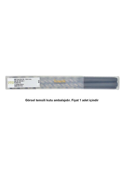 Ptg 11x280 Mm Çok Uzun Metal Matkap Ucu Hss Dın 1869 -1