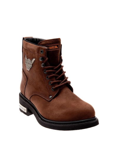 Harley Davidson Gibson Dark Brown Nubuk Erkek Bot Kahverengi