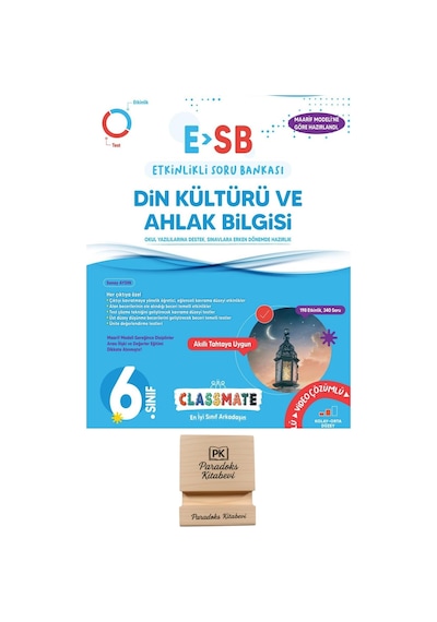 Okyanus 6. Sınıf Classmate Din Kültürü Ve Ahlak Bilgisi Etkinlikli Soru Bankası + Telefon Standı