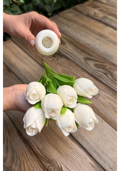 Lale 3d Silikon Mum Kalıbı Çok Renkli
