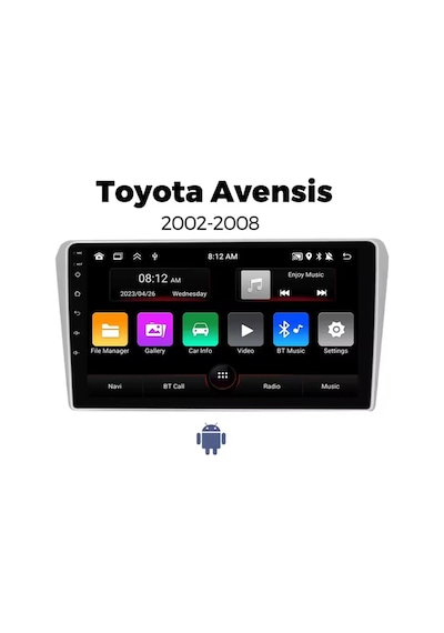 Toyota Avensis 2003-2008 Android Multimedya 4gb Ram/64gb Carplay 9inc Ips Ekran Park Kamerası  9"