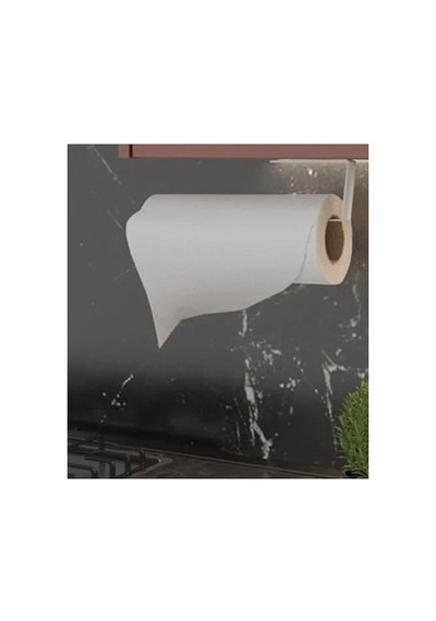 Yapışkanlı Kağıt Havluluk - Banyo İçin Pratik Askılık Ve Peçetelik, 3m Yapışkanlı