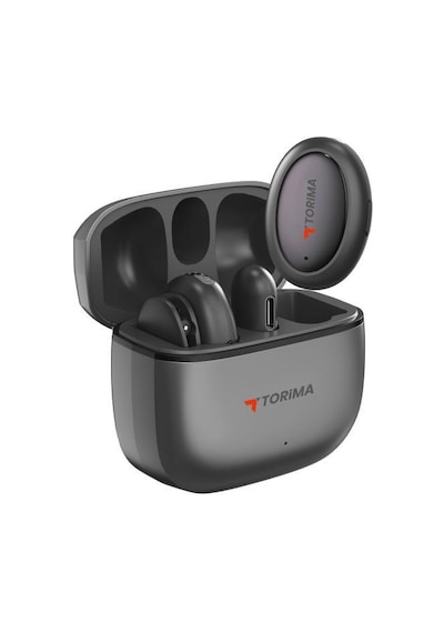 Torima WM-03 Aı Destekli Gürültü Azaltma Şarj Kutulu Kablosuz Yaka Mikrofonu Siyah