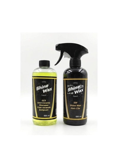 Shine Wax Seramik Şampuan & Hızlı Cila 500 Ml 2'li Set