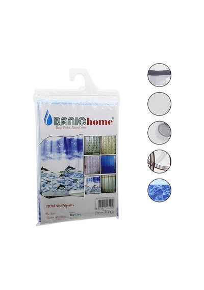 Su İtici Polyester Banyo Perdesi Çift Kanat Belirtilmemiş