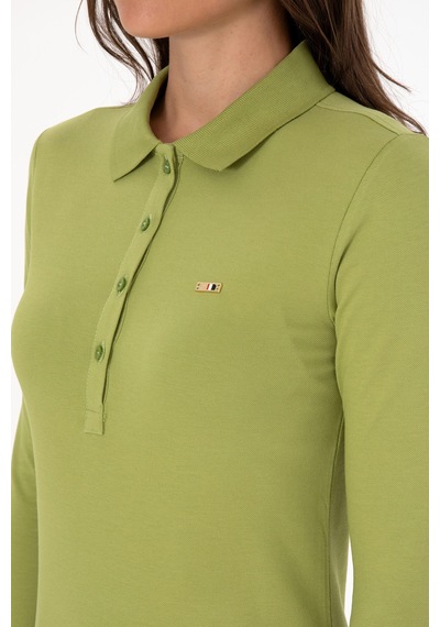 U.S. Polo Assn. Kadın Fıstık Basic Polo Yaka Sweatshırt 50313593-VR087